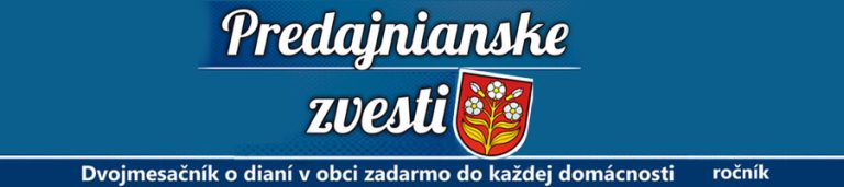 Predajnianske zvesti – nové čislo 1/2024