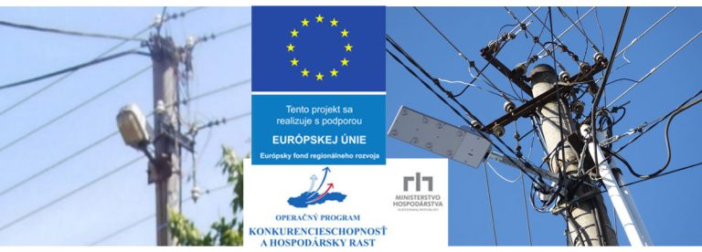 Projekt rekonštrukcia a modernizácia verejného osvetlenia v obci Predajná (rok 2015)