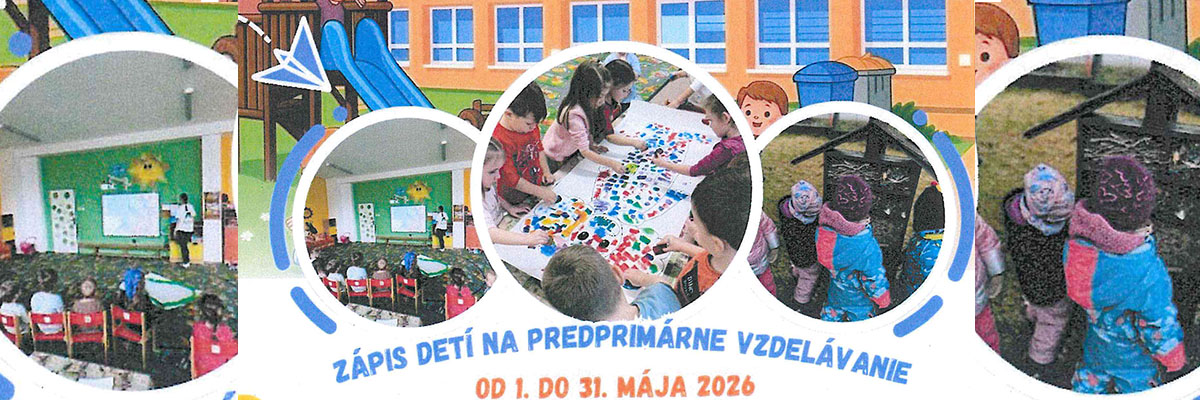 Zápis detí na predprimárne vzdelávanie od 1. – 31. 5. 2026