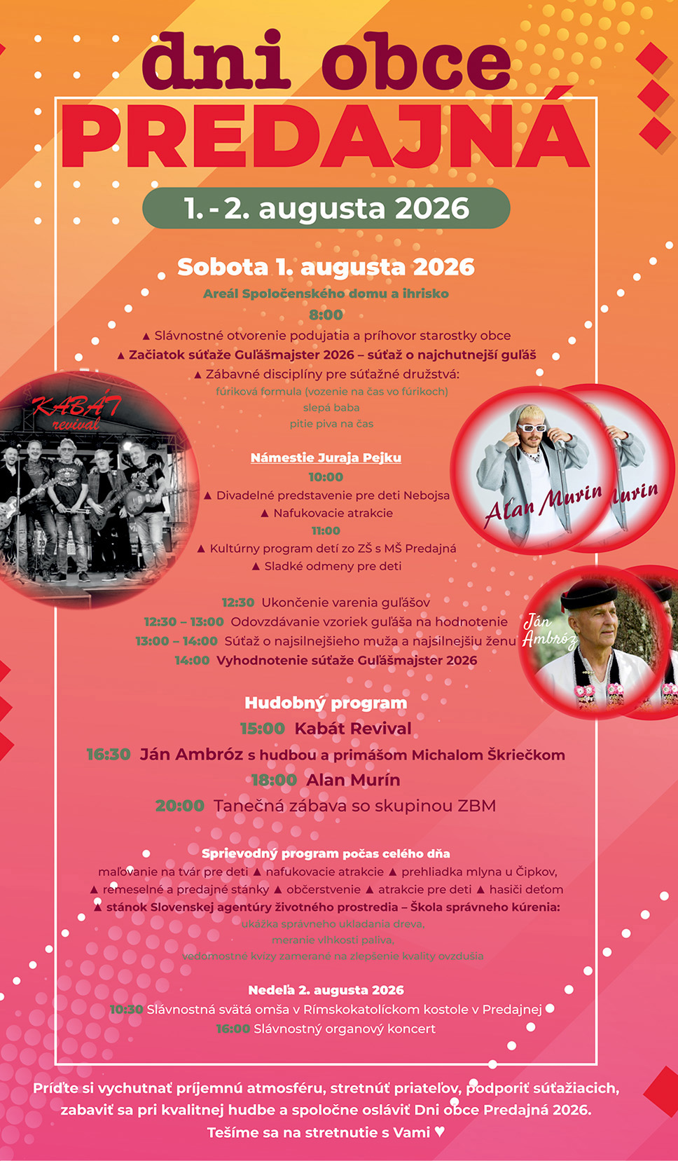 Dni obce Predajná 2026