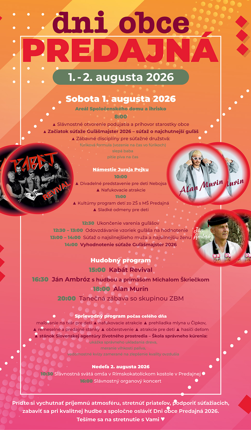 Dni obce Predajná 2026