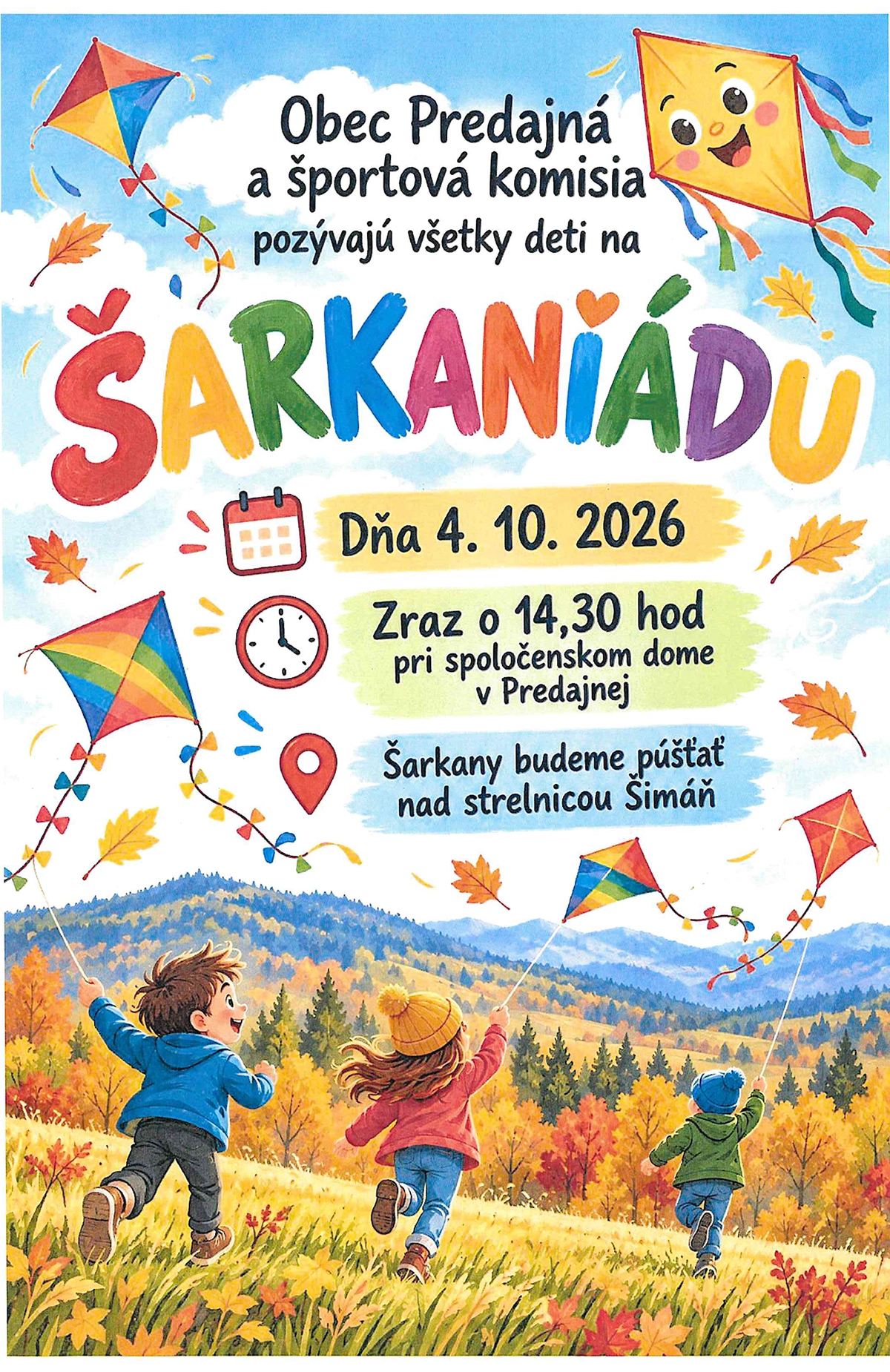 Šarkaniáda PREDAJNÁ 2026